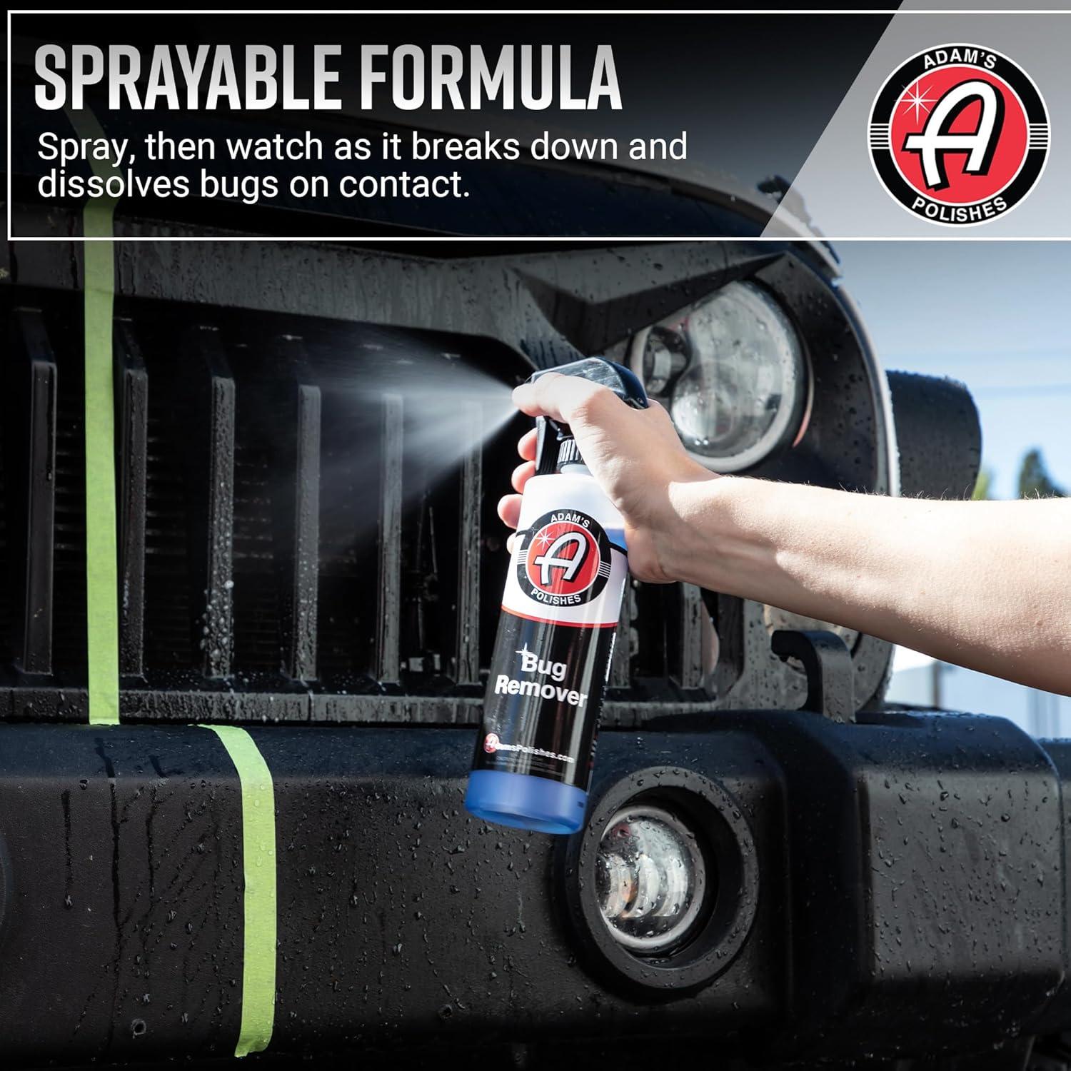 imageAdams Bug Remover Gallon Effectively Remove Contaminants From Car Paint Windows or Bumper Parts ampamp Accessories After Travel Road Trip Spray During Car Wash or Dry Dissolves On Contact16 Fl Oz Pack of 1