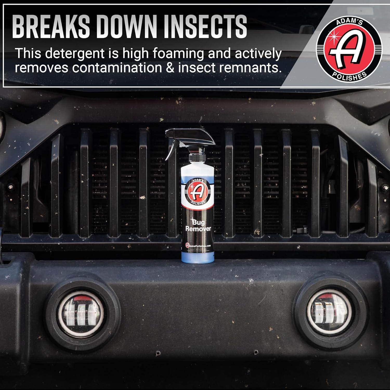 imageAdams Bug Remover Gallon Effectively Remove Contaminants From Car Paint Windows or Bumper Parts ampamp Accessories After Travel Road Trip Spray During Car Wash or Dry Dissolves On Contact16 Fl Oz Pack of 1