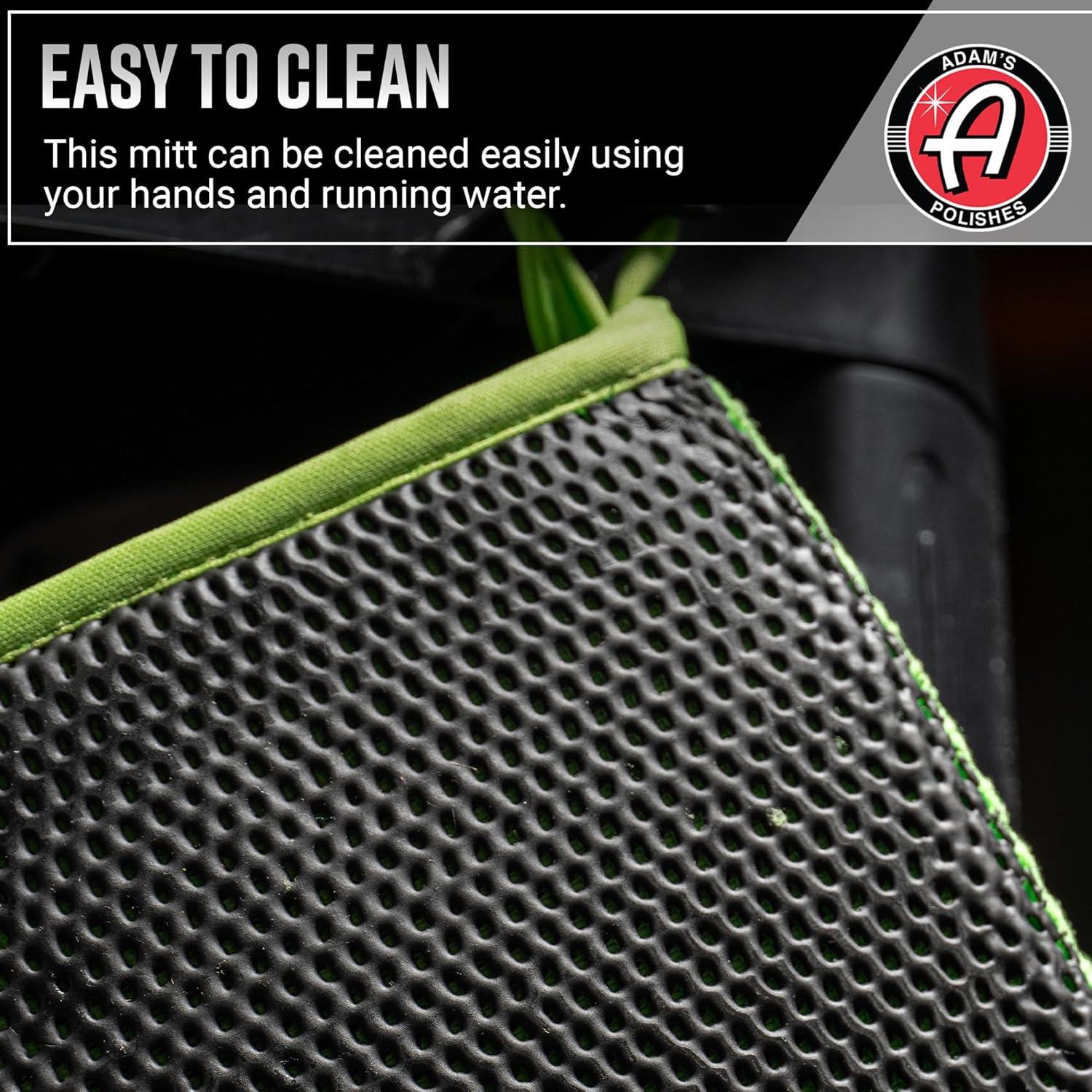 imageAdams Polishes Clay Mitt Medium Grade Clay Bar Infused Mitt Car Detailing Glove Quickly Removes Debris from Your Paint Glass Wheels ampamp More Green 1pkGreen 2pk