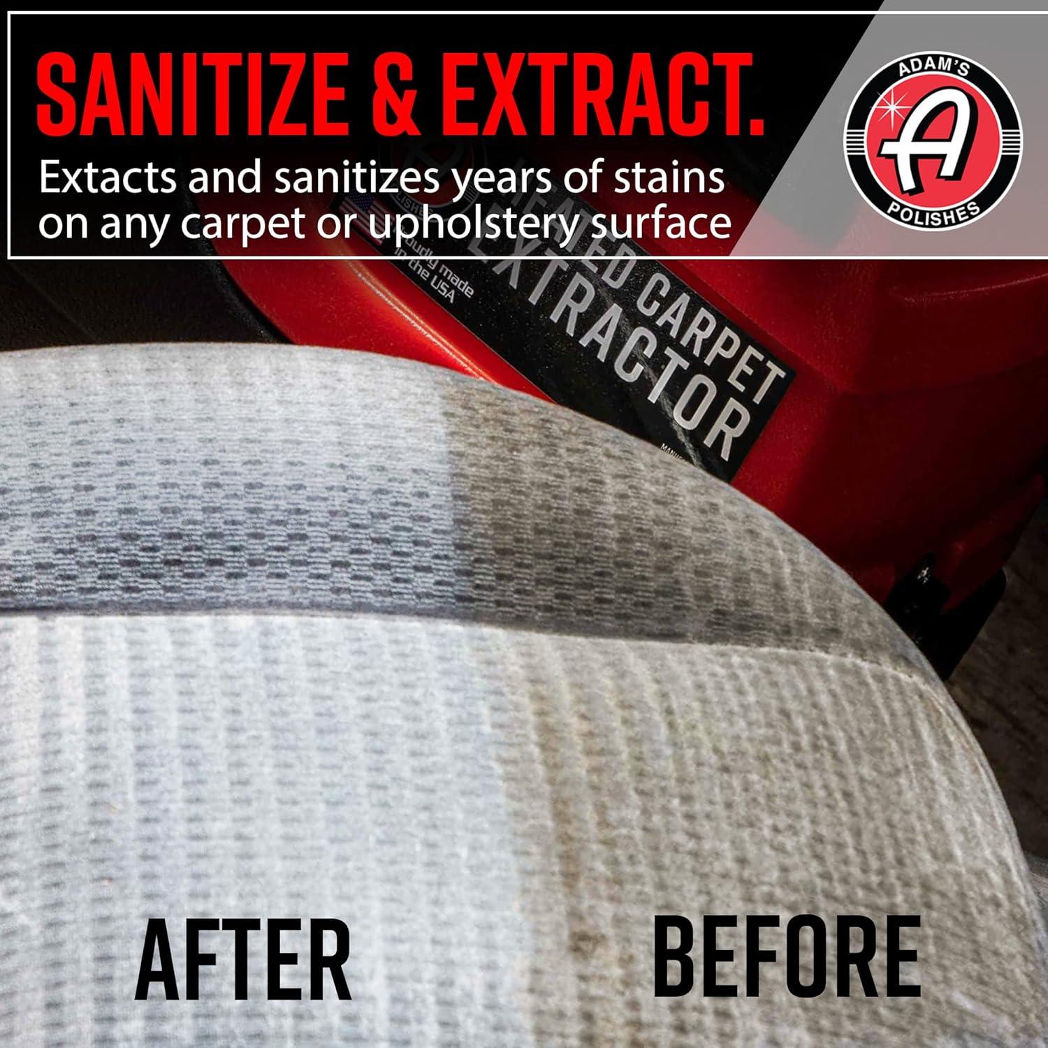 imageAdams Polishes Heated Carpet Extractor Powerful 200 Degree Spot and Upholstery Cleaner Clear Head Hand Tool 15 Foot Hose Easy Dirt and Spot Removal for Vehicles