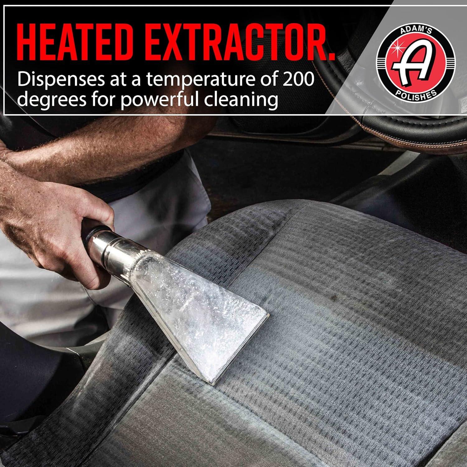 imageAdams Polishes Heated Carpet Extractor Powerful 200 Degree Spot and Upholstery Cleaner Clear Head Hand Tool 15 Foot Hose Easy Dirt and Spot Removal for Vehicles