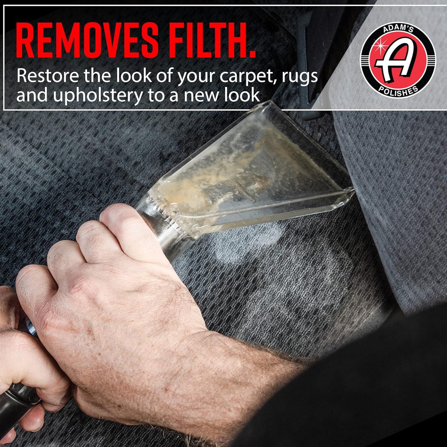 imageAdams Polishes Heated Carpet Extractor Powerful 200 Degree Spot and Upholstery Cleaner Clear Head Hand Tool 15 Foot Hose Easy Dirt and Spot Removal for Vehicles