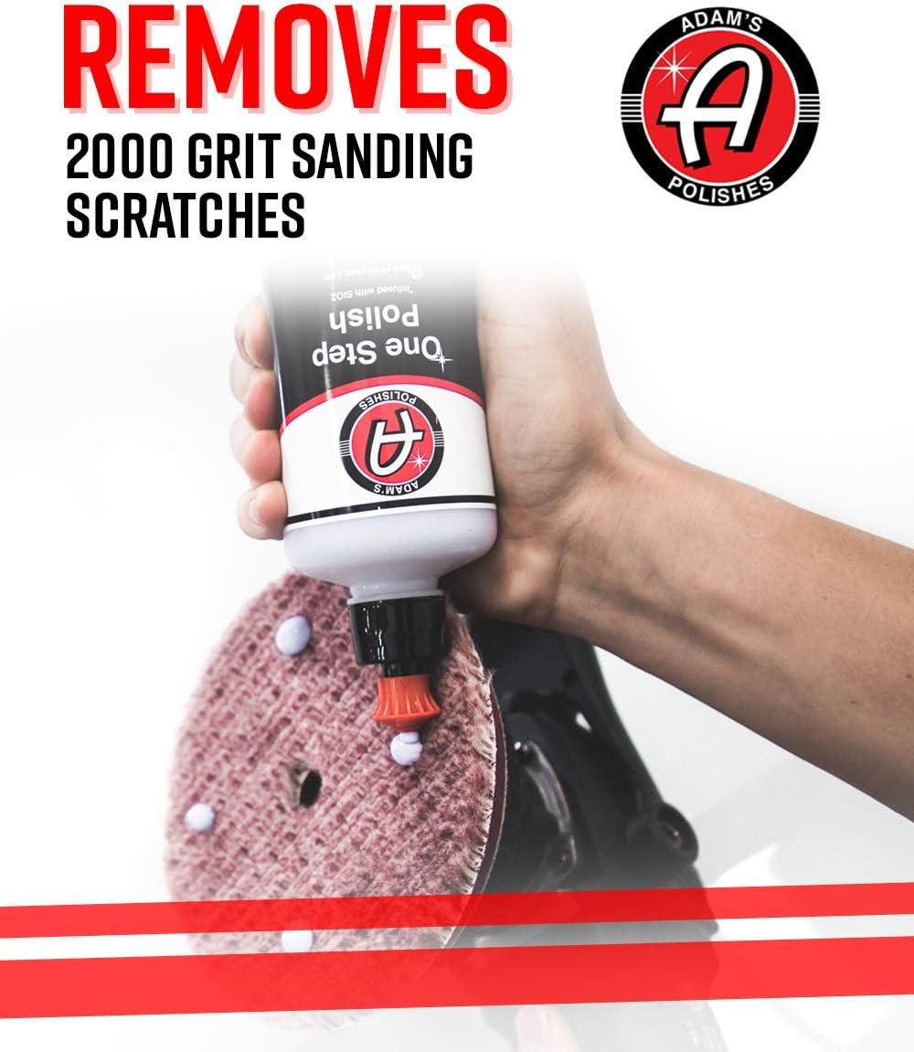 imageAdams Polishes One Step Polish 12oz  Safe for Clear Coat Single Stage or Lacquer Paint  Increased Cut ampamp Finishing Body Shop Safe  Easy Application and Removal Excellent Shine