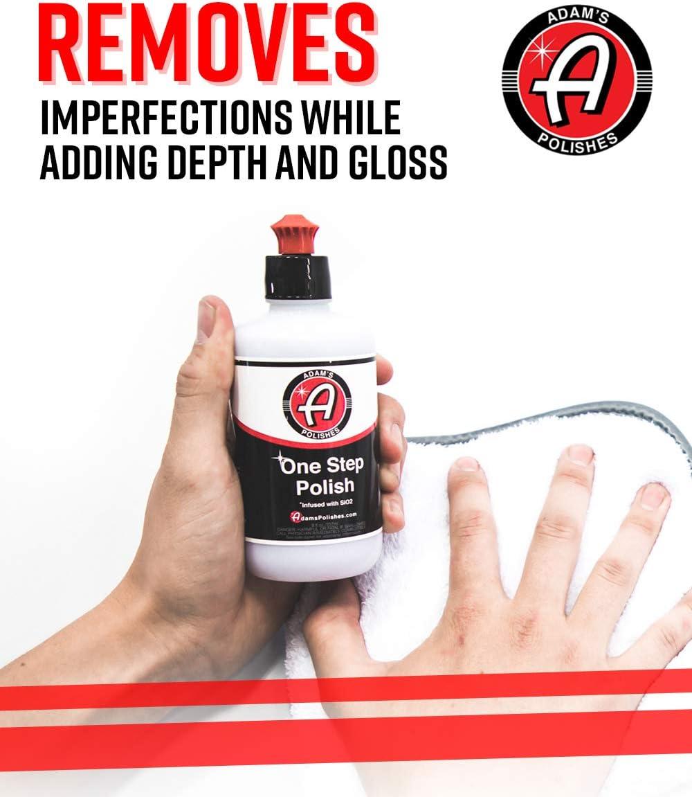 imageAdams Polishes One Step Polish 12oz  Safe for Clear Coat Single Stage or Lacquer Paint  Increased Cut ampamp Finishing Body Shop Safe  Easy Application and Removal Excellent Shine