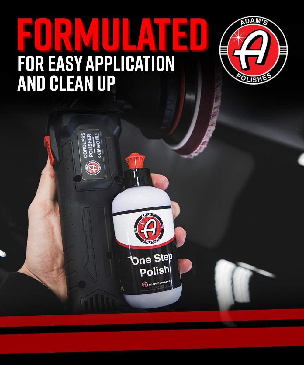 imageAdams Polishes One Step Polish 12oz  Safe for Clear Coat Single Stage or Lacquer Paint  Increased Cut ampamp Finishing Body Shop Safe  Easy Application and Removal Excellent Shine