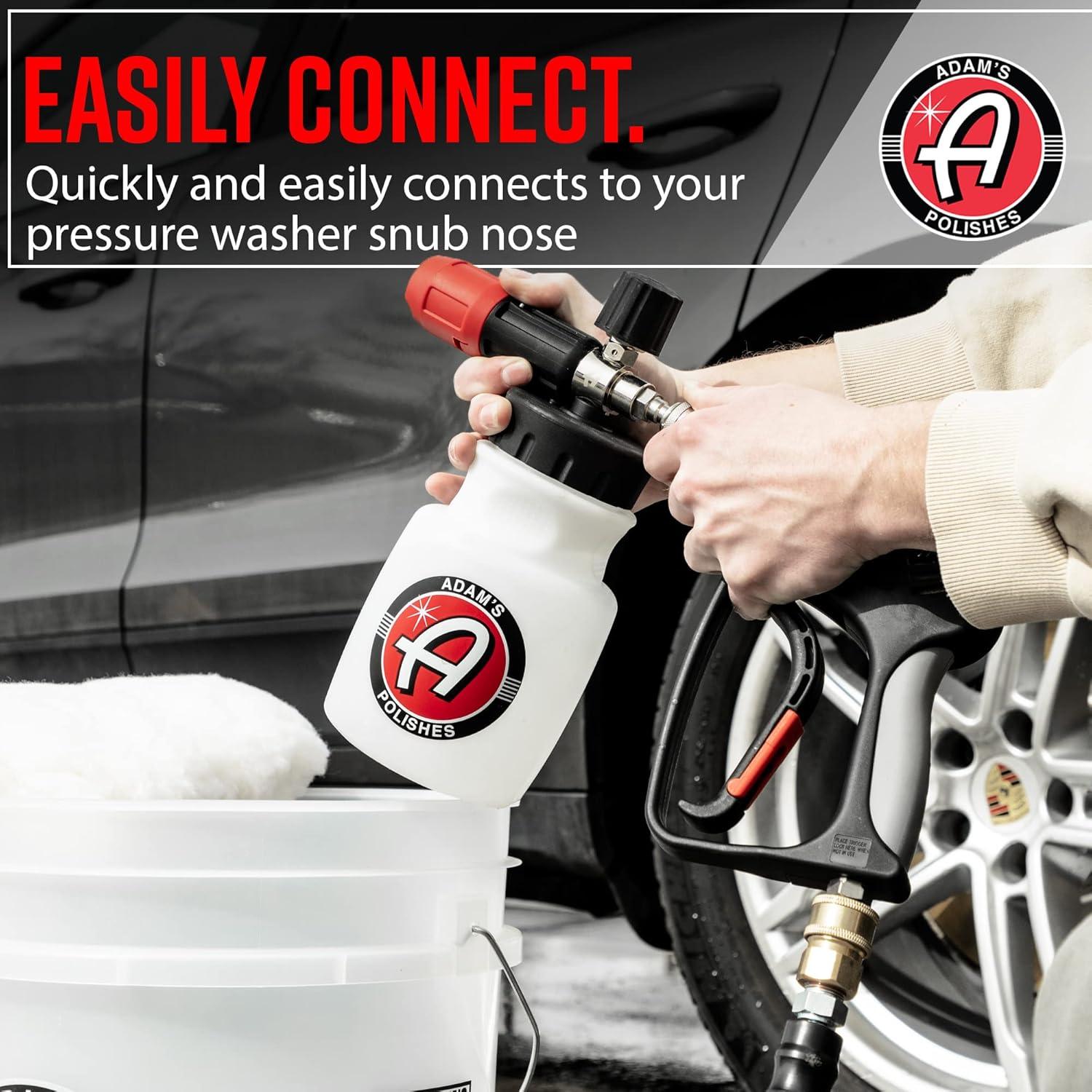 imageAdams Polishes Premium Foam Cannon ampamp Car Shampoo Bundle Custom Snow Foam Cannon Soap Sprayer for Car Wash Sprayer Cannister for Pressure Washer