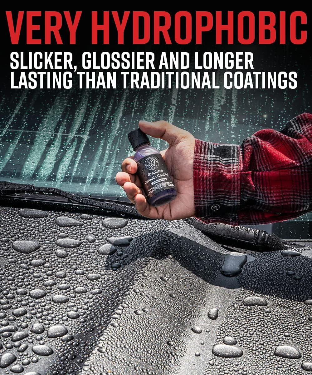 imageAdams Polishes UV Graphene Ceramic Coating Bundle 10H Ceramic Coating for Cars WUV Glow Technology 7 Years of Protection Apply After Car Wash Clay Bar Car Buffer Polisher Boat RV Motorcycle