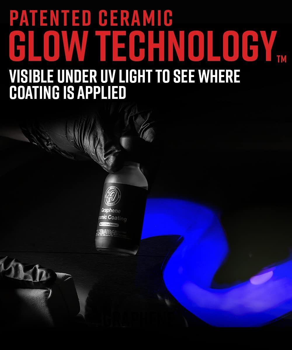 imageAdams Polishes UV Graphene Ceramic Coating Bundle 10H Ceramic Coating for Cars WUV Glow Technology 7 Years of Protection Apply After Car Wash Clay Bar Car Buffer Polisher Boat RV Motorcycle