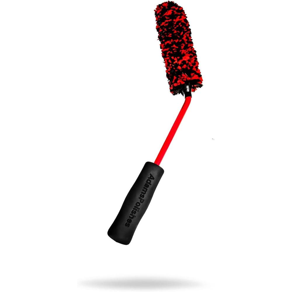 imageAdams Polishes Angled Wheel Detailing Brush  Car Cleaning Wheel Brush  Use WWheel Cleaner Rim Cleaner Chrome Cleaner  Car Wash Brush Cleans Brake Dust from Barrels ampamp Hard to Reach Areas BundleSmall