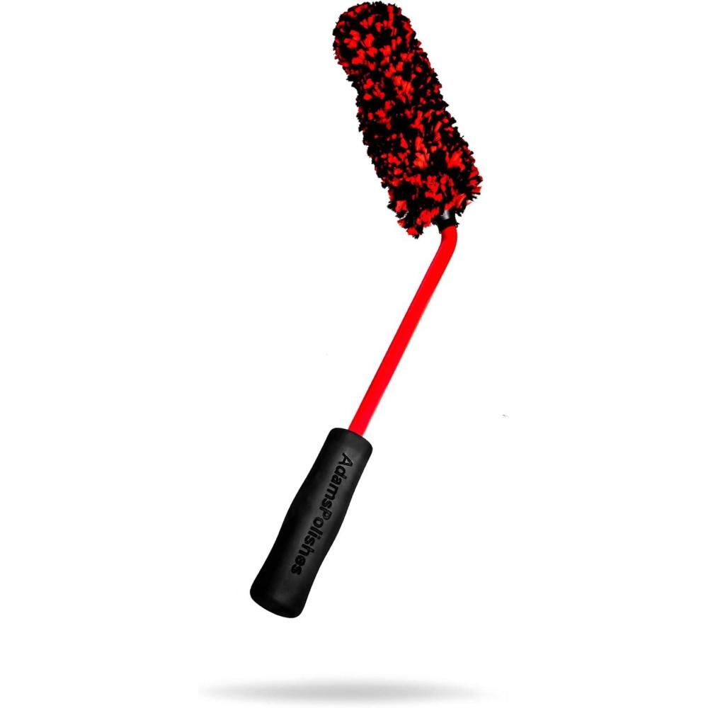 imageAdams Polishes Angled Wheel Detailing Brush  Car Cleaning Wheel Brush  Use WWheel Cleaner Rim Cleaner Chrome Cleaner  Car Wash Brush Cleans Brake Dust from Barrels ampamp Hard to Reach Areas BundleLarge