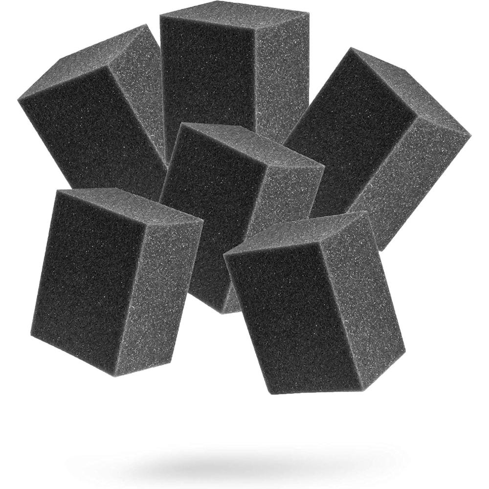 imageAdams Polishes Block Applicator 6 Pack Trim Dressing ampamp Tire Shine Applicator Pad for Car Detailing  Reusable ampamp Customizable Durafoam  for Use After Car Wash Wheel Cleaner6 Pack