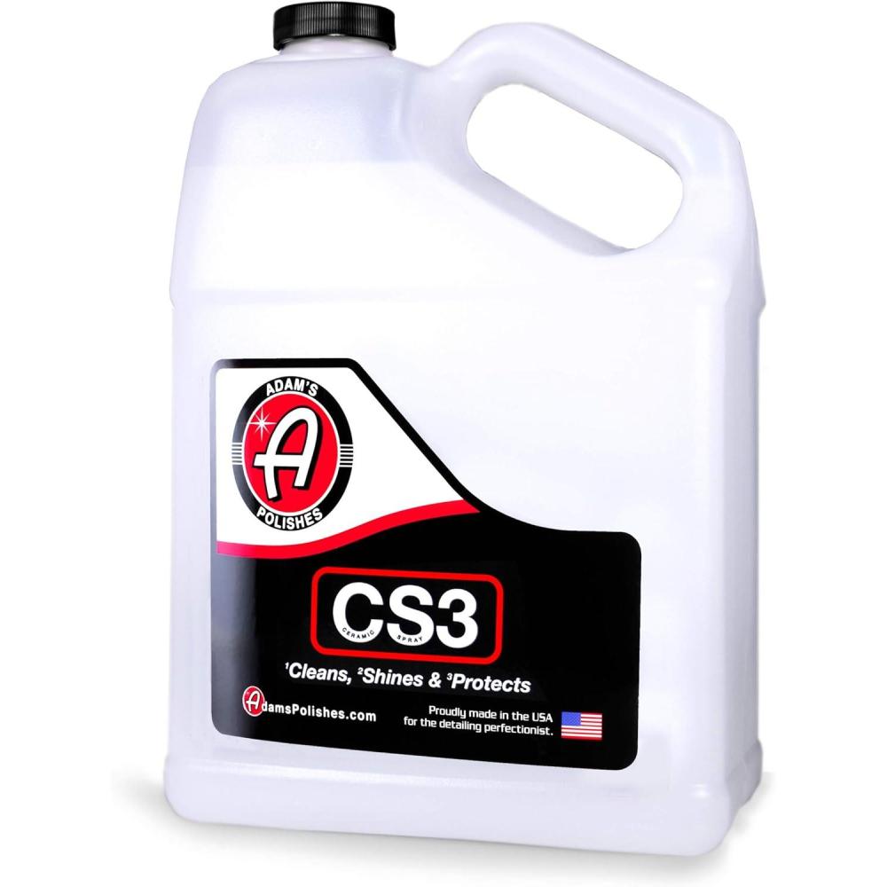 imageAdams Polishes CS3 16oz  Ceramic Spray Coating That Cleans Shines ampamp ProtectsTop Coat Car Wash Polish ampamp Paint Protectant Stronger Than Car Wax  RV Boat Motorcycle Car Detailing Waterless Wash128 Fl Oz Pack of 1