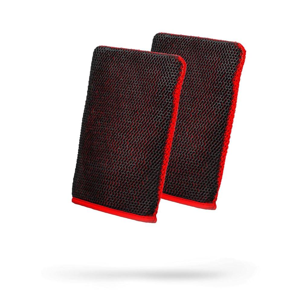 imageAdams Polishes Clay Mitt  Medium Grade Clay Bar Infused Mitt  Car Detailing Glove Quickly Removes Debris from Your Paint Glass Wheels ampamp More Green  1pkRed  2pk