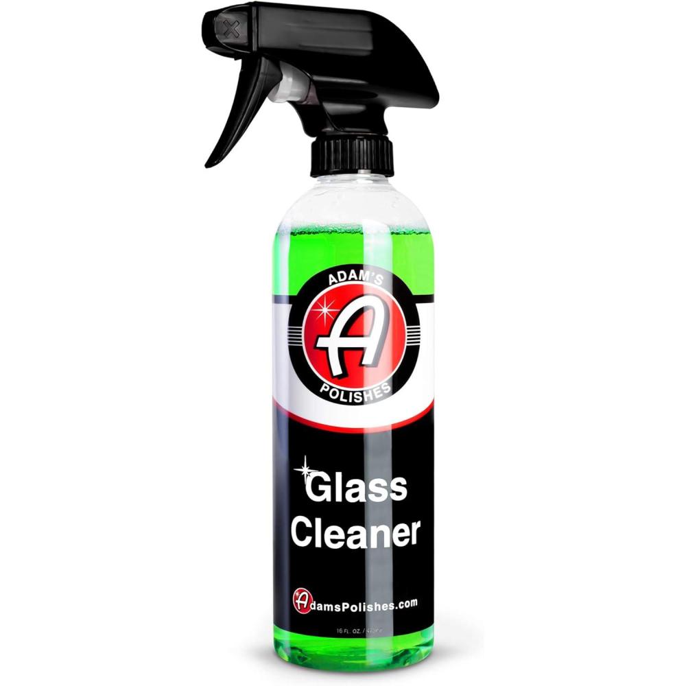 imageAdams Polishes Glass Cleaner  Steak Free Car Wash Window Cleaner AllNatural Streak Free Formula For Car Cleaning Safe On Tinted ampamp NonTinted Glass Wont Strip Car Wax or Coating16 fl oz