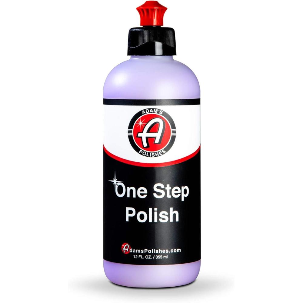 imageAdams Polishes One Step Polish 12oz  Safe for Clear Coat Single Stage or Lacquer Paint  Increased Cut ampamp Finishing Body Shop Safe  Easy Application and Removal Excellent Shine