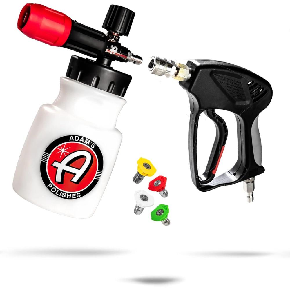 imageAdams Polishes Premium Foam Cannon  Custom Snow Foam Cannon Soap Sprayer for Car Wash  Sprayer Cannister for Pressure WasherPremium Foam Cannon  Snub Nose  Tips