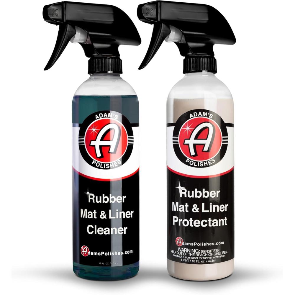 imageAdams Polishes Rubber Mat ampamp Liner Protectant Cleaner ampamp Protectant ComboCleaner  Protectant Combo