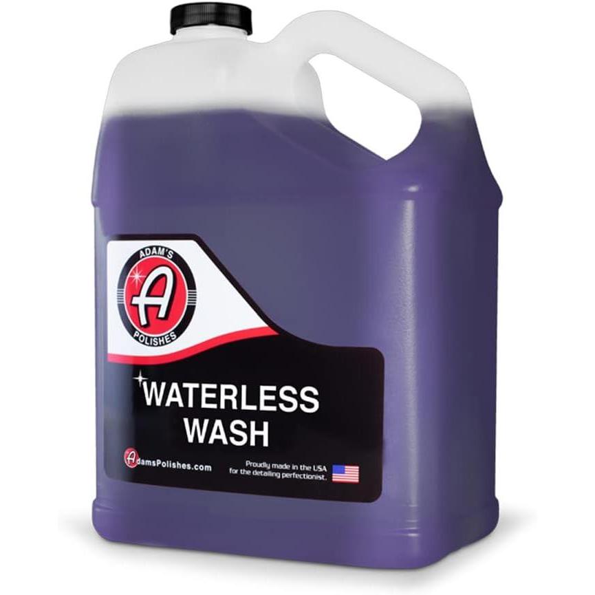 imageAdams Polishes Waterless Wash Gallon  Cleaning Car Wash Spray for Detailing  Safe Ultra Slick Lubricating Formula for Auto Boat Motorcycle RV  No Garden Hose Wash Soap or Foam Cannon128 Fl Oz Pack of 1