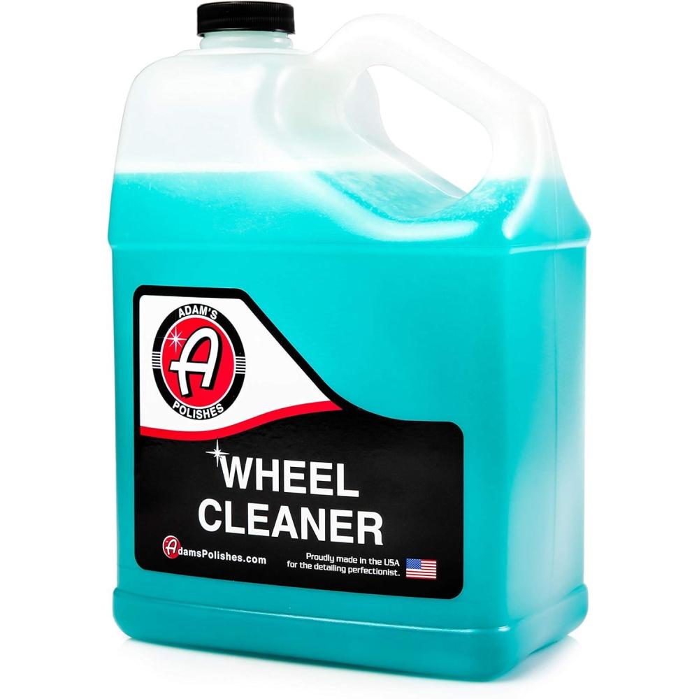 imageAdams Polishes Wheel Cleaner 16oz  Tough Wheel Cleaning Spray for Car Wash Detailing  Rim Cleaner ampamp Brake Dust Remover  Safe On Chrome Clear Coated ampamp Plasti Dipped Wheels  Use wWheel Brush128 Fl Oz Pack of 1
