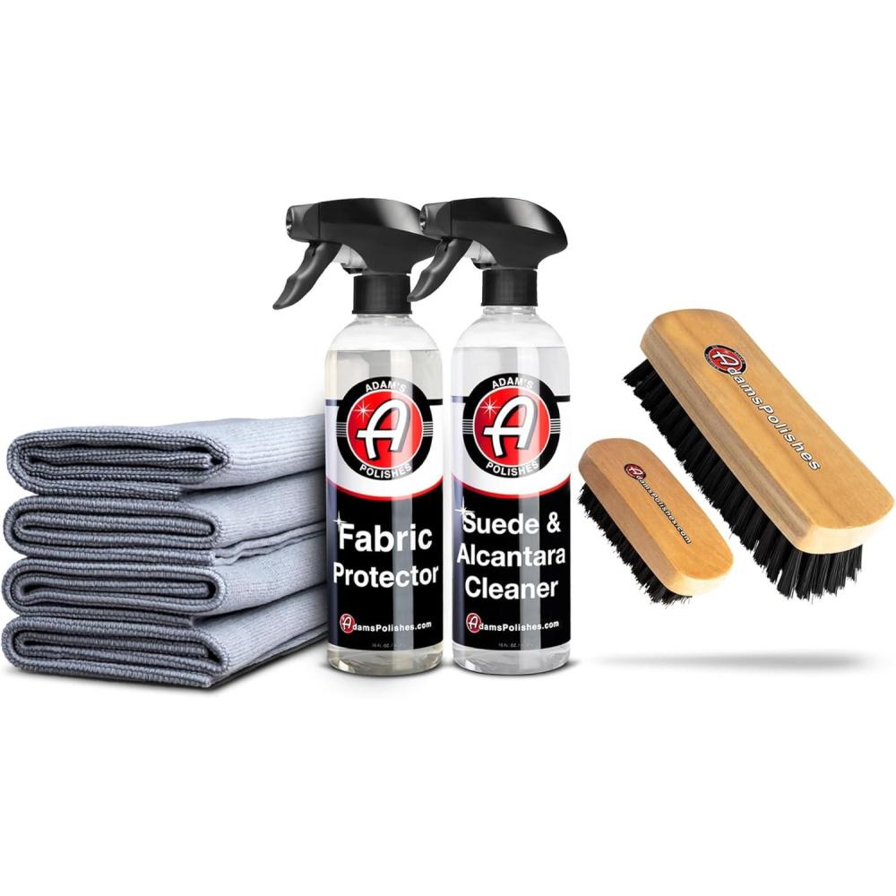 imageAdams Suede Cleaner 16oz  Professional Automotive MicroSuede Cleaner For Car Interiors Upholstery Shoes Clothing Removes Stains ampamp Refreshes Suede MaterialKit