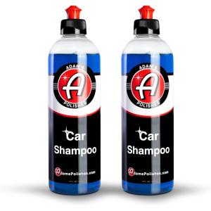 Adam’s Car Shampoo (5 Gallon) – pH Best Biodegradable Car Wash Soap for Foam Cannon, Spray Gun or Bucket – High Foam, Scratch-Free Auto Detailing for Cars, Trucks, RVs & Motorcycles(16 fl. oz (2 Pack))