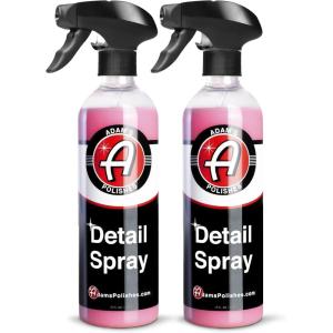 Adam’s Detail Spray 5 Gallon – Quick Waterless Detailer Spray for Car Detailing | Polisher Clay Bar & Car Wax Boosting Tech | Add Shine Gloss Depth Paint | Car Wash Kit & Dust Remover(16 fl. oz (2 Pack))