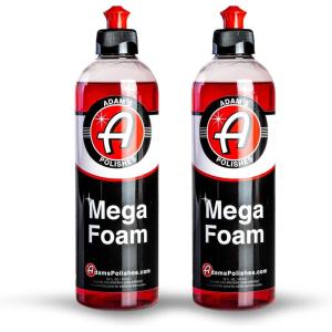 Adam’s Mega Foam Car Wash Soap (Gallon) – pH Neutral, Ultra Concentrated for Foam Cannon, Foaming Spray Gun, or Bucket – Safe for Wax, Sealants & Ceramic Coating – High Suds Car Cleaner(16 Fl Oz (Pack of 2))