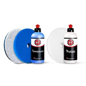 Adam’s Paint Correcting Compound 12oz – Silicone-Free, Body Shop Safe, Low-Dust Formula – Heavier-Cut for Faster, Stronger Correcting for Clear Coat, Gel Coat, Single Stage Finishes(6.5 Kit)