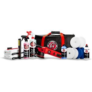 Adam’s Polishes 9mm Dual Action Car Polisher (Polishing Kit) – Buffer Car Scratch Remover for Car Detailing | Includes Polish, Compound & Pads(Polishing Kit (16 Item))