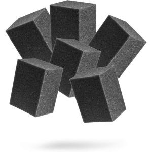 Adam’s Polishes Block Applicator (6 Pack) Trim Dressing & Tire Shine Applicator Pad for Car Detailing | Reusable & Customizable Durafoam | for Use After Car Wash Wheel Cleaner(6 Pack)