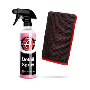 Adam’s Polishes Clay Mitt – Medium Grade Clay Bar Infused Mitt | Car Detailing Glove Quickly Removes Debris from Your Paint, Glass, Wheels, & More (Green – 1pk)(Red – Kit)