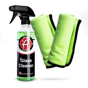 Adam’s Polishes Glass Cleaner – Steak Free Car Wash Window Cleaner, All-Natural Streak Free Formula For Car Cleaning, Safe On Tinted & Non-Tinted Glass, Won’t Strip Car Wax or Coating(1 Count (Pack of 1))