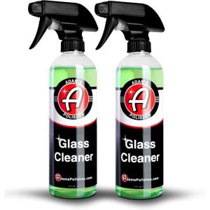 Adam’s Polishes Glass Cleaner – Steak Free Car Wash Window Cleaner, All-Natural Streak Free Formula For Car Cleaning, Safe On Tinted & Non-Tinted Glass, Won’t Strip Car Wax or Coating(16 Fl Oz (Pack of 2))