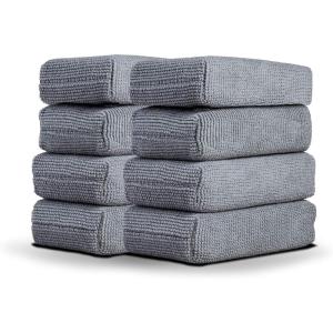 Adam’s Polishes Microfiber Applicator Pad (2 Pack) All Purpose Car Detailing Applicator Sponge | Use with Ceramic Coating for Cars, Car Wax, Paint Sealants, Compound, Polish, Conditioner, Glazes(8)