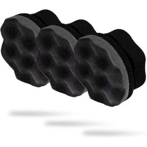 Adam’s Polishes Pro Tire Hex Grip Applicator (3 Pack) – Tire Shine Car Detailing Foam Sponge Tool|Car Cleaning Supplies After Car Wash Tire Cleaner | for Vinyl Rubber & Trim Accessories-Wheel Cleaner(3 Pack)