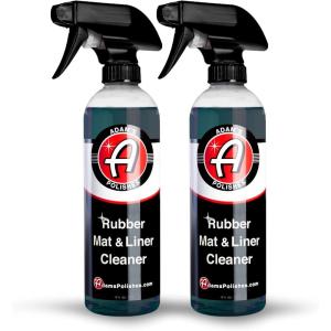 Adam’s Polishes Rubber Mat & Liner Cleaner 2-Pack Protectant & Rubber Floor Mat Cleaning Solution for Car Detailing, Deep Cleans & Restores Mats, Truck Bed Cargo Liners(16 Fl Oz (Pack of 2))