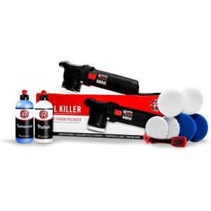 Adam’s Polishes Swirl Killer 12mm Car Buffer Polisher Kit, Orbital Polishing Paint Correcting Tool, Car Scratch Remover, Correcting Polish, Use Post Car Wash Clay Bar & Pre Wax or Ceramic Coatin