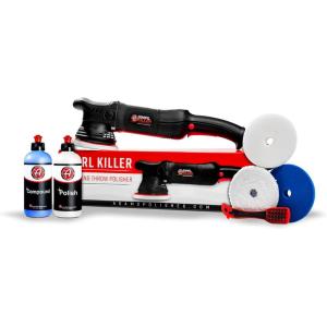 Adam’s Polishes Swirl Killer 15mm Car Polisher – Buffer Polisher Dual Action Machine | Use W/Car Polish, Polishing Compound, or Car Scratch Remover | Detailing Car Wash Clay Bar Ceramic Coating(15mm Polishing Kit (7 Item))