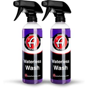 Adam’s Polishes Waterless Wash (Gallon) – Cleaning Car Wash Spray for Detailing | Safe Ultra Slick Lubricating Formula for Auto, Boat, Motorcycle, RV | No Garden Hose, Wash Soap, or Foam Cannon(16 Fl Oz (Pack of 2))