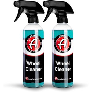 Adam’s Polishes Wheel Cleaner 16oz – Tough Wheel Cleaning Spray for Car Wash Detailing | Rim Cleaner & Brake Dust Remover | Safe On Chrome Clear Coated & Plasti Dipped Wheels | Use w/Wheel Brush(16 fl. oz (2 Pack))