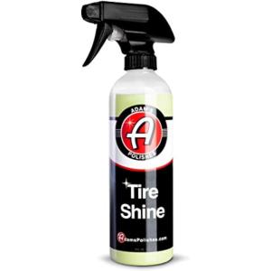 Adam’s Tire Shine 16oz – Easy to Use Spray Tire Dressing W/ SiO2 for Glossy Wet Tire Look w/No Sling | Works on Rubber, Vinyl & Plastic | USA Made(16 fl. oz)