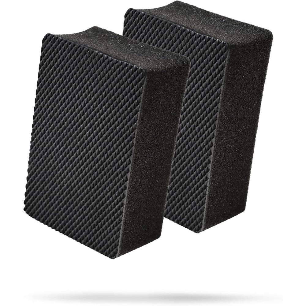 imageAdams Clay Block 2pk  Reusable Hybrid Clay Bar Sponges That Remove Embedded Residues Like Brake Dust Paint Overspray ampamp StuckOn Dirt from Your Car Truck Van or RV Surfaces