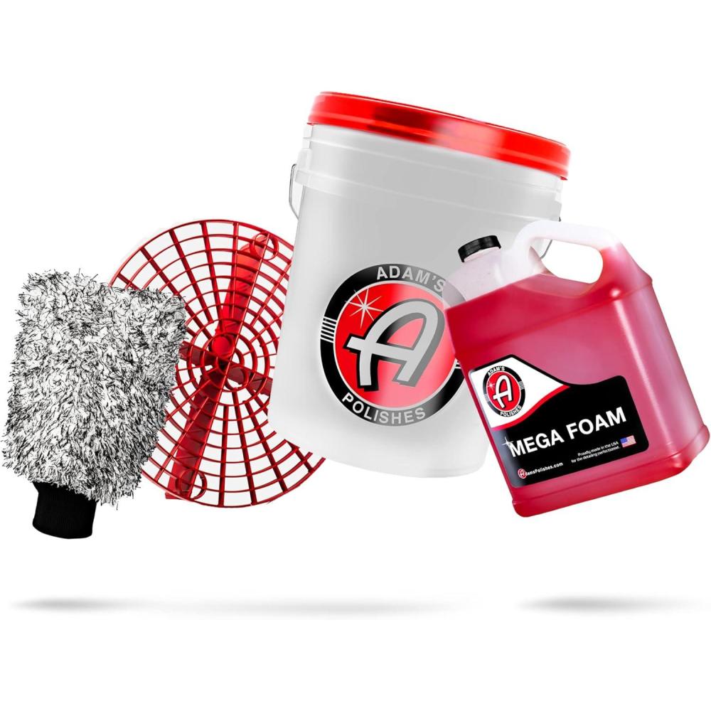 imageAdams Polishes Mega Foam Car Washing Bundle  pH Best Car Wash Soap For Foam Cannon Pressure Washer or Foam Gun  Concentrated Detailing ampamp Cleaning Detergent  Wont Strip Wax or Ceramic Coating