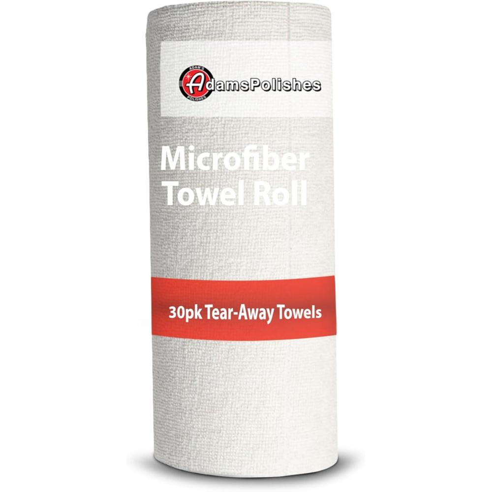 imageAdams Polishes Microfiber Towel Roll  30 Pack TearAway Reusable Towels  12 x 12 1PackTan