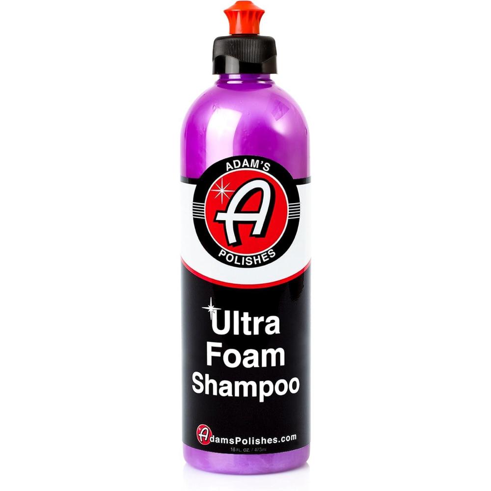 imageAdams Polishes Ultra Foam Shampoo Gallon  Our Most Sudsy Car Shampoo Formula Ever  pH Neutral Formula For Safe Spot Free Cleaning  Ultra Slick Formula That Wont Scratch or Leave Water Spots16 Fl Oz Pack of 1