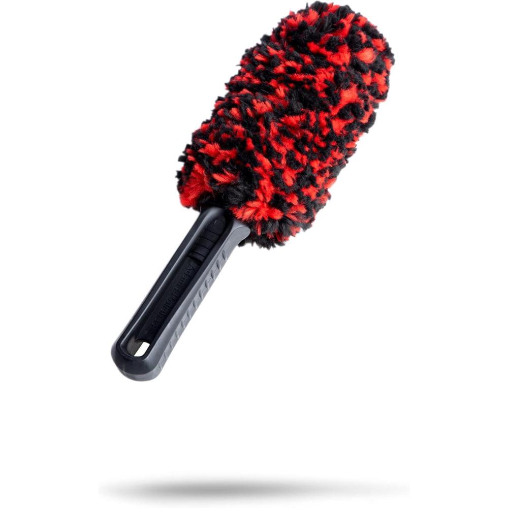 imageAdams Polishes Wheel Spoke Brush  Ergonomic Comfortable Design Makes Cleaning Tough to Reach Areas Easier  Cleans Behind Wheel Spokes Inner Barrel Brake Calipers ampamp More