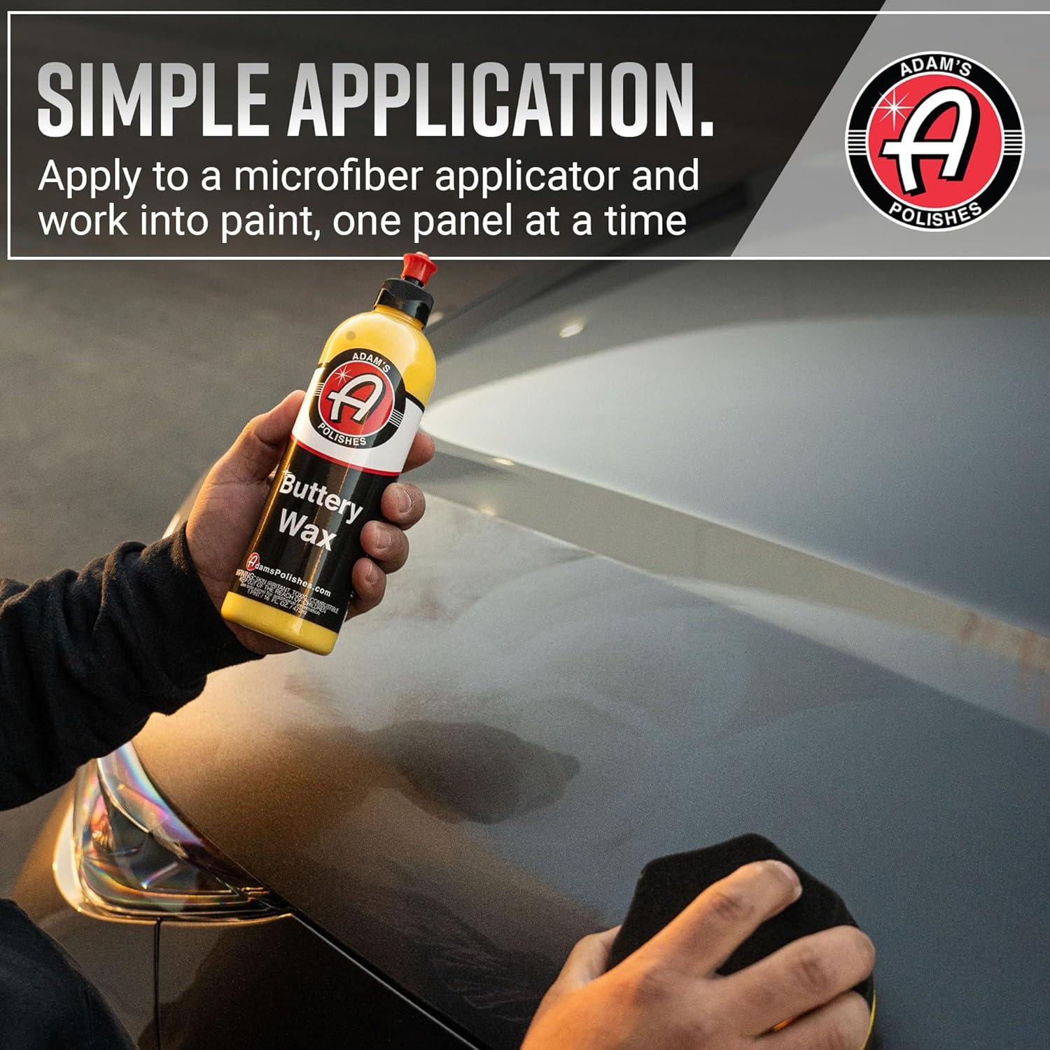 imageAdams Polishes Buttery Wax 16oz  Premium Infused Carnauba Liquid Wet Car Wax For Shine Polish ampamp Top Coat Paint Protection  Car Wash Enhancer ampamp Clay Bar Lubricant  Car Boat Motorcycle