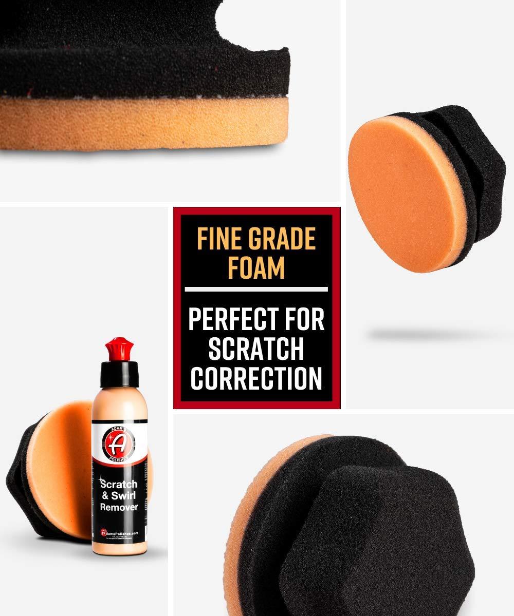 imageAdams Polishes Car Scratch ampamp Swirl Remover Hand Correction System  Remove ampamp Restore Paint Transfer Minor Imperfections ampamp Oxidation  Paired with Orange Compound Correction Pad Applicator 4oz4 fl oz Bundle