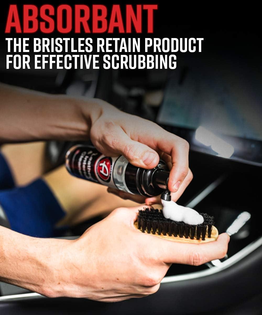 imageAdams Polishes Cockpit Detailing Brush Mini  Car Cleaning Brush  Scrub Brush for Interior Leather Cleaner Carpet Upholstery Bathroom Fabric ShoeMini