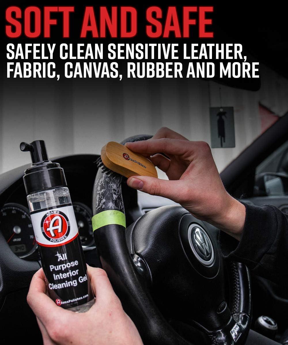 imageAdams Polishes Cockpit Detailing Brush Mini  Car Cleaning Brush  Scrub Brush for Interior Leather Cleaner Carpet Upholstery Bathroom Fabric ShoeMini